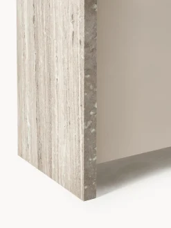 Westwing Collection Aparador de mármol y metal Bruce