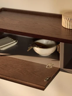 Westwing Collection Aparador de pared de madera Larsen^ Mesas Consola|Consolas