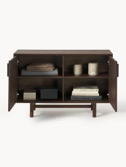 Westwing Collection Aparador pequeño de madera de roble Diana