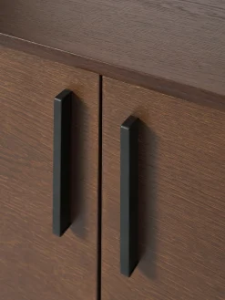 Westwing Collection Aparador pequeño de madera de roble Diana