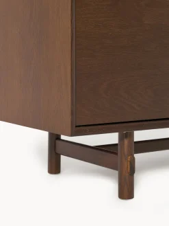 Westwing Collection Aparador pequeño de madera de roble Diana