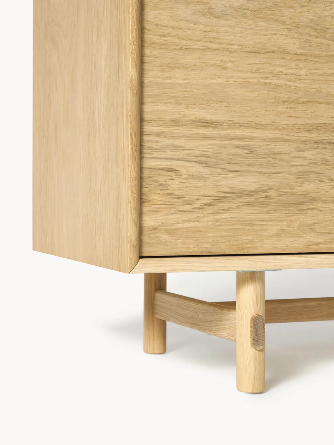 Westwing Collection Aparador pequeño de madera de roble Diana^ Aparadores