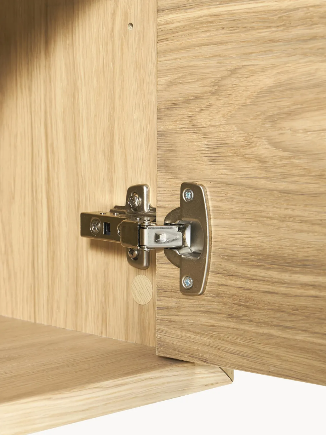 Westwing Collection Aparador pequeño de madera de roble Diana^ Aparadores