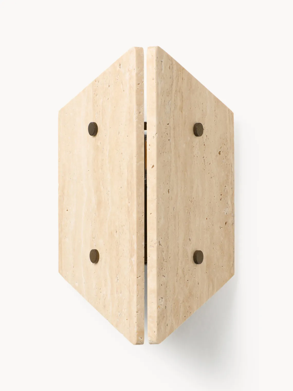 Westwing Collection Aplique de travertino Kleo