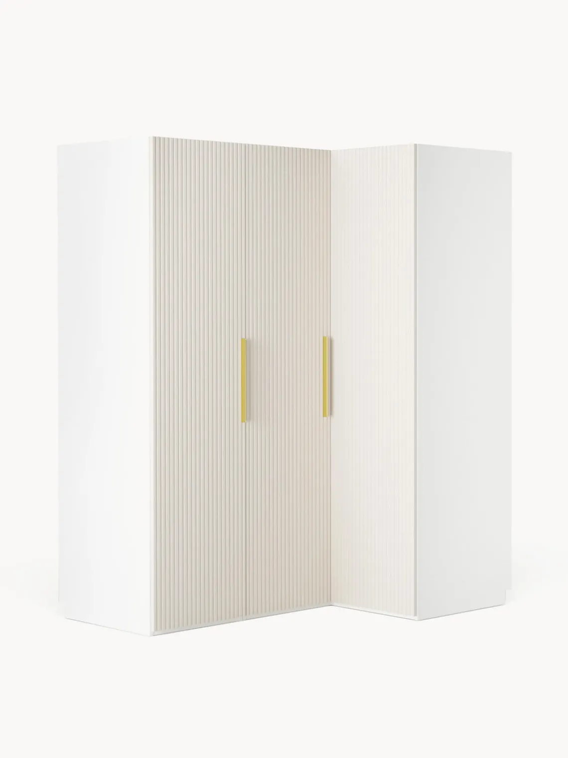 Westwing Collection Armario esquinero modular Simone, 3 puertas (165 cm), variantes diferentes^ Armarios Esquineros|Armarios Modulares