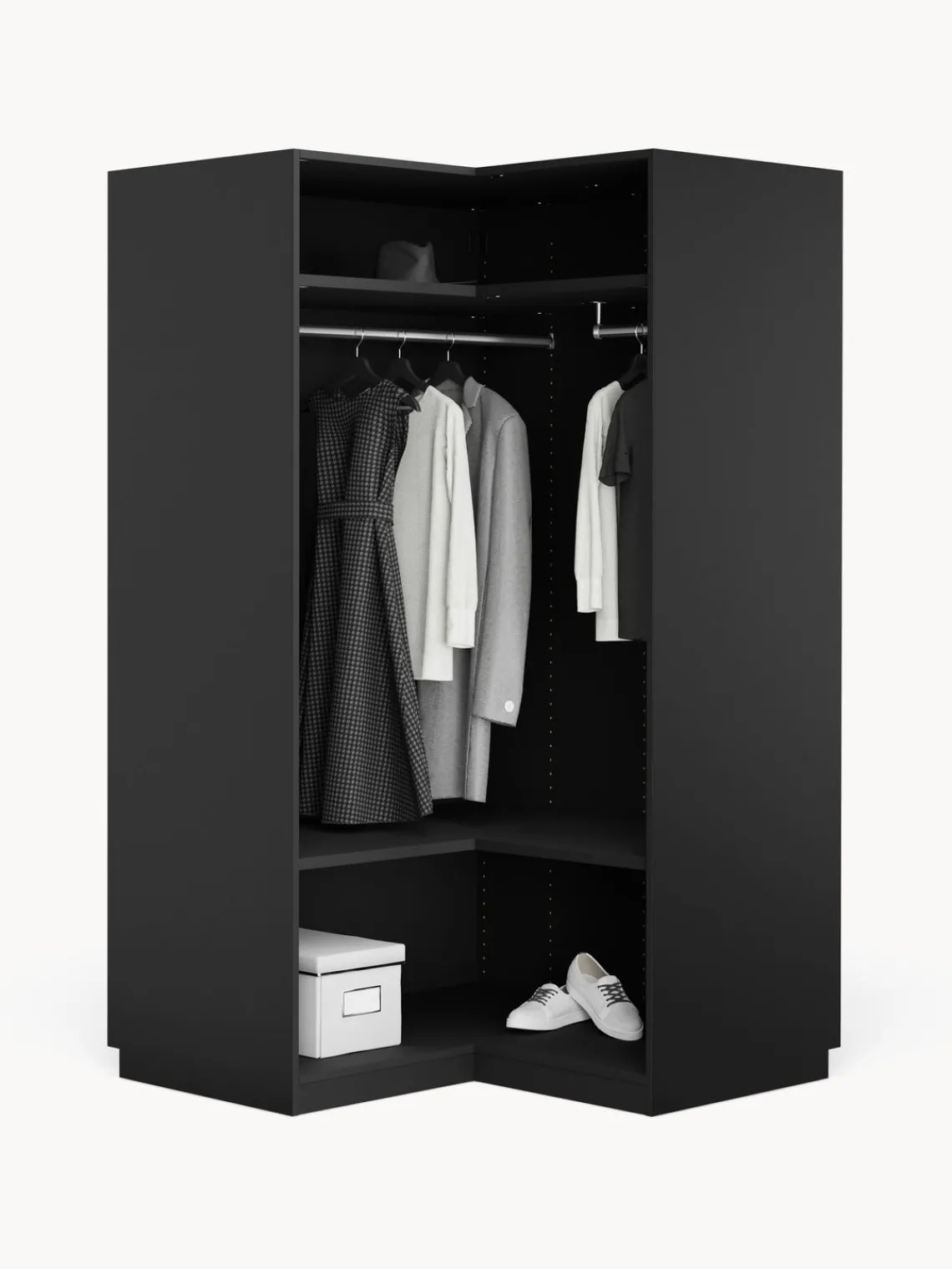 Westwing Collection Armario esquinero modular Simone, 2 puertas (115 cm)^ Armarios Esquineros|Armarios Modulares