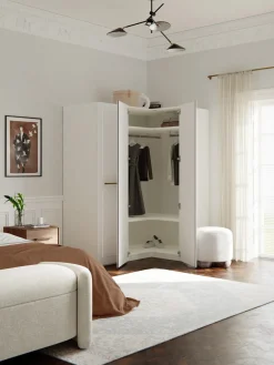 Westwing Collection Armario esquinero modular Charlotte, 3 puertas (165 cm), diferentes variantes