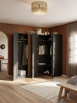 Westwing Collection Armario esquinero modular Simone, 4 puertas (215 cm), diferentes variantes