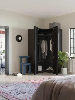 Westwing Collection Armario esquinero modular Leon, 2 puertas (115 cm)