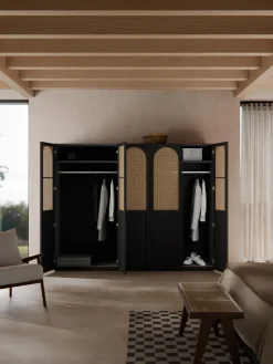 Westwing Collection Armario modular Jeanne, 4 puertas (250 cm), diferentes opciones