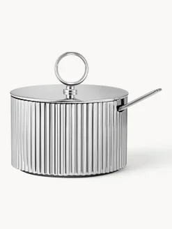 GEORG JENSEN Azucarero de acero inoxidable con cuchara Bernadotte