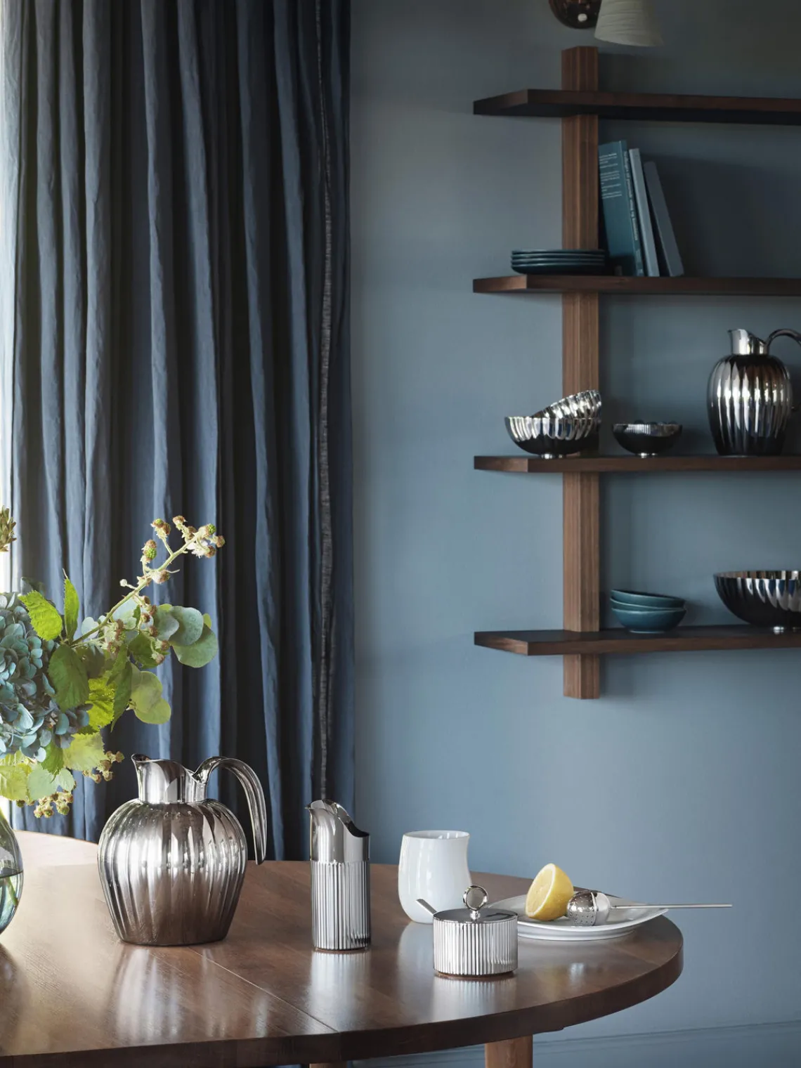 GEORG JENSEN Azucarero de acero inoxidable con cuchara Bernadotte