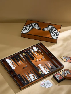 Jonathan Adler Backgammon Zebra^ Figuras Decorativas|Jarrones