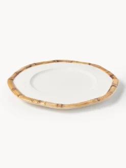 Les Ottomans Bajoplato pintado a mano Bamboo