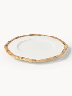 Les Ottomans Bajoplato pintado a mano Bamboo