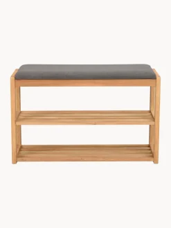 Rowico Home Banco con zapatero de madera de roble Confetti