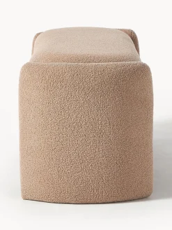 Westwing Collection Banco de borreguillo con espacio de almacenamiento Benji