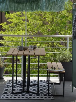 Jan Kurtz Banco de jardín de madera de teca Time^ Bancos De Jardín|Bancos