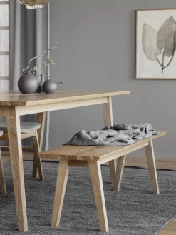 Rowico Home Banco de madera de roble Melfort^ Bancos|Bancos