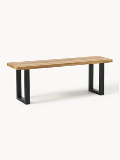 Westwing Collection Banco de madera de roble Oliver, tamaños diferentes^ Bancos|Bancos