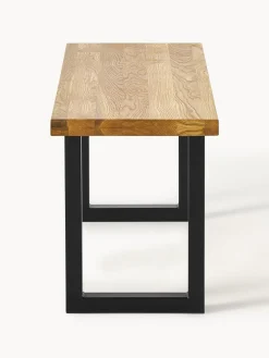 Westwing Collection Banco de madera de roble Oliver, tamaños diferentes^ Bancos|Bancos