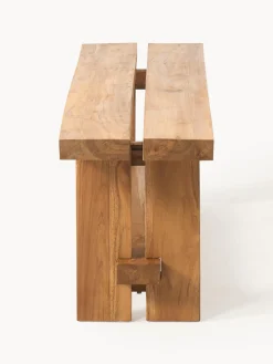 Westwing Collection Banco de madera de teca Hugo, tamaños diferentes^ Bancos|Bancos