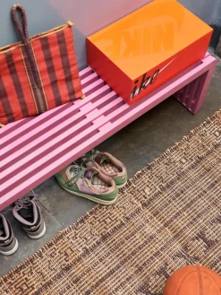 HKLIVING Banco de madera sungkai Bancu