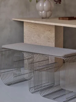 AYTM Banco de metal Curva^ Bancos|Bancos