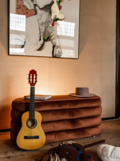 Westwing Collection Banco de terciopelo Alto