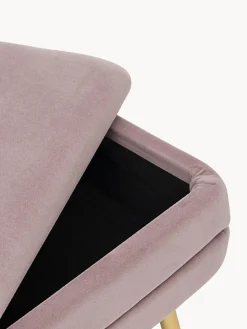 Bizzotto Banco de terciopelo con espacio de almacenamiento Pavlina^ Bancos|Bancos