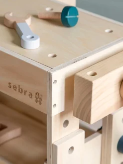 Sebra Banco de trabajo de madera Woodland, regulable en altura^Niños Juguetes A Partir De 1 Año|Juguetes Y Peluches