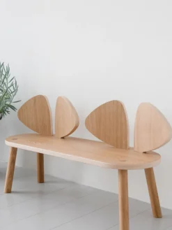 Niños Nofred Banco infantil de madera Mouse