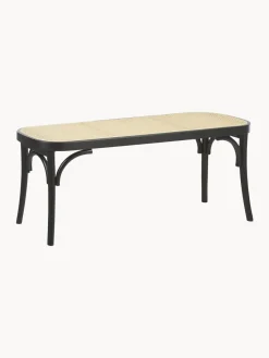 Westwing Collection Banco madera con tejido vienés Franz