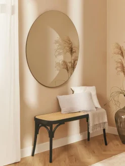 Westwing Collection Banco madera con tejido vienés Franz