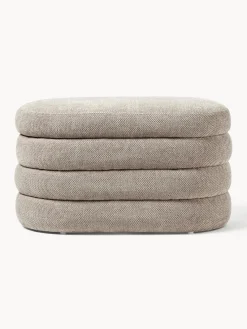 Westwing Collection Banco pequeño tapizado con espacio de almacenamiento Alto