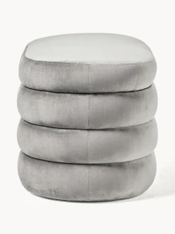 Westwing Collection Banco pequeño tapizado en terciopelo con espacio de almacenamiento Alto