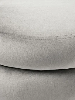 Westwing Collection Banco pequeño tapizado en terciopelo con espacio de almacenamiento Alto