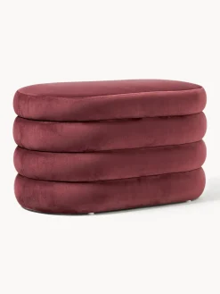 Westwing Collection Banco pequeño tapizado en terciopelo con espacio de almacenamiento Alto