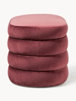 Westwing Collection Banco pequeño tapizado en terciopelo con espacio de almacenamiento Alto