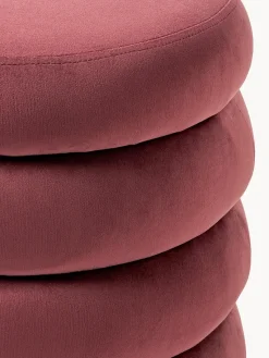 Westwing Collection Banco pequeño tapizado en terciopelo con espacio de almacenamiento Alto