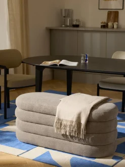 Westwing Collection Banco tapizado con espacio de almacenamiento Alto^ Bancos|Bancos