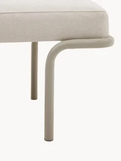 Banco tapizado de chenilla Compo