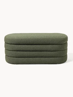 Westwing Collection Banco tapizado en tejido bouclé con espacio de almacenaje Alto^ Bancos|Bancos