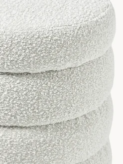 Westwing Collection Banco tapizado en tejido bouclé con espacio de almacenaje Alto