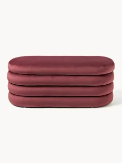 Westwing Collection Banco tapizado en terciopelo con espacio de almacenaje Alto^ Bancos|Bancos