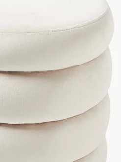 Westwing Collection Banco tapizado en terciopelo con espacio de almacenaje Alto