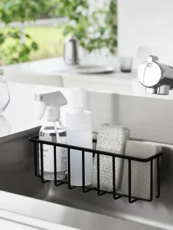 Yamazaki Bandeja de baño con ganchos adhesivos Tower^ Jarrones