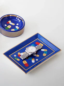 Jonathan Adler Bandeja decorativa con detalle de oro