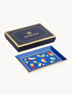 Jonathan Adler Bandeja decorativa con detalle de oro