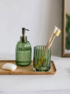 Andrea House Bandeja decorativa de bambú Barnet^ Accesorios De Baño|Jarrones